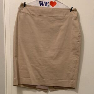 Ann Taylor Pencil Skirt Beige Size 6
